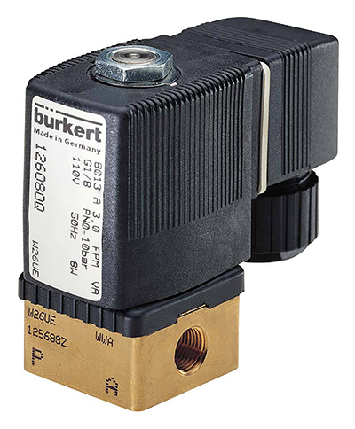 Bürkert提供了两个6013型直接作用柱塞电磁阀，具有紧凑的外形因素，以最小化浸渍机的整体尺寸。