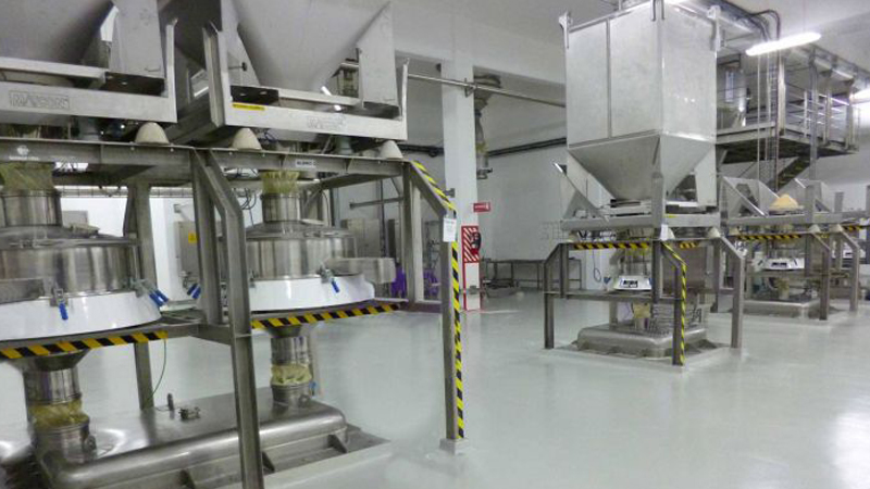 罗素紧凑筛安装在智利的新奶粉工厂
