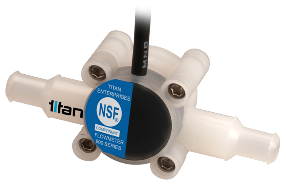 泰坦企业的nsf批准的800系列涡轮流量计